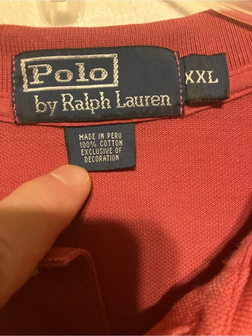 Ralph Lauren Men’s 2XL Brick Red Polo Shirt with Green Pony